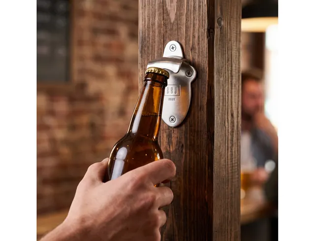 ΣΤΑΘΕΡΆ ΑΝΟΙΧΤΉΡΙΑ ΤΟΊΧΟΥ / ΠΆΓΚΟΥ WALL MOUNTED BOTTLE OPENER. STAINLESS STEEL 005505