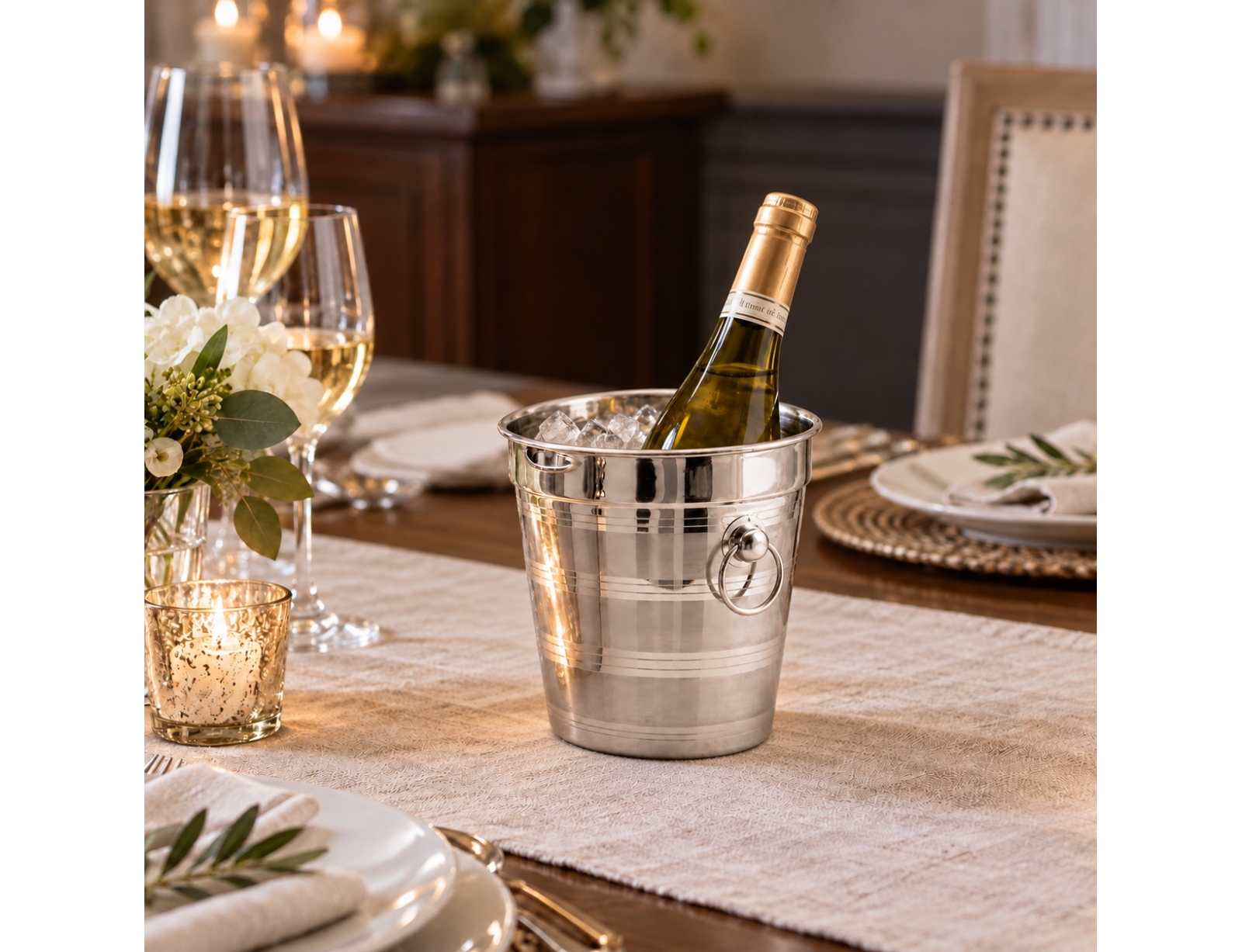 ΑΞΕΣΟΥΆΡ ΚΡΑΣΙΟΎ ICE BUCKET. STAINLESS STEEL. 1.5 LITERS 01315204