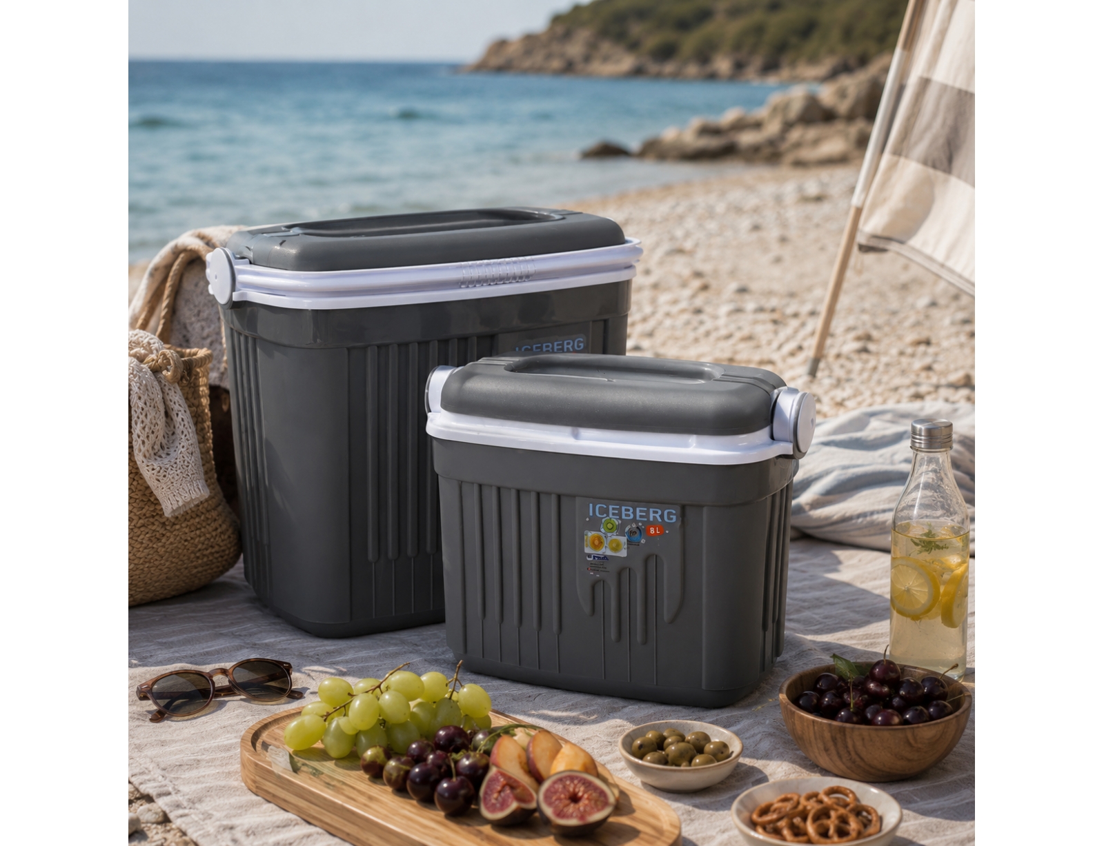 ΦΟΡΗΤΆ ΨΥΓΕΊΑ - ΠΑΓΟΚΎΣΤΕΣ COOLER BOX SET 2PCS 8L AND 32L Y19290260
