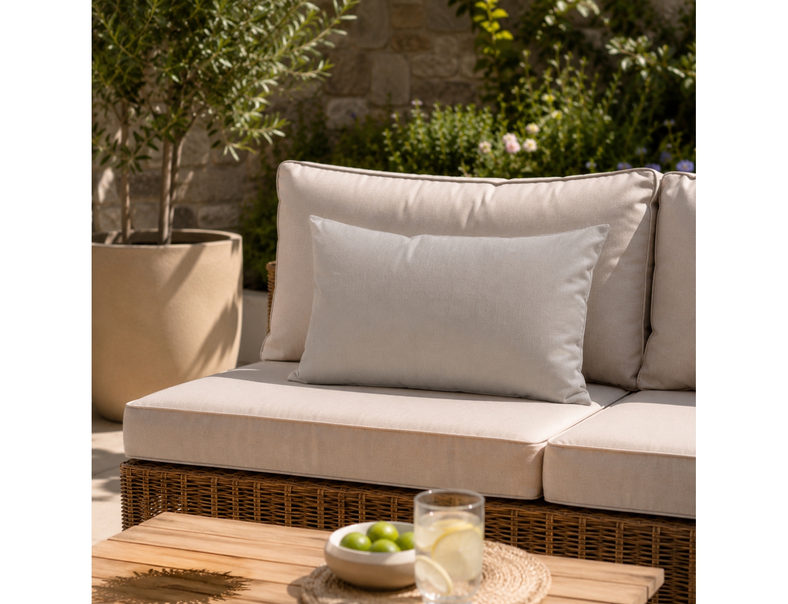 Μαξιλάρι Korai Hespéride - 50x10x30cm - Γκρι