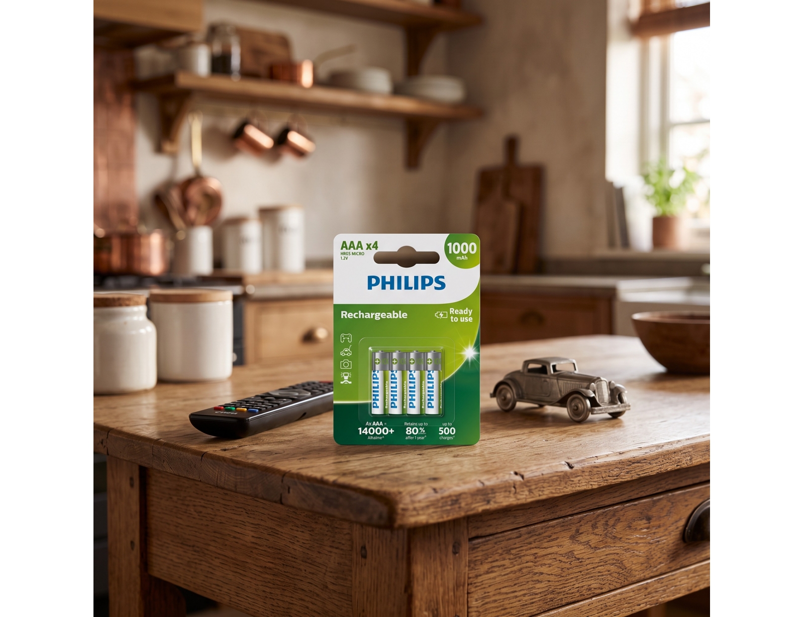 ΜΠΑΤΑΡΊΕΣ 4PC HSP RTU AAA PHILIPS R03B4RTU10/10