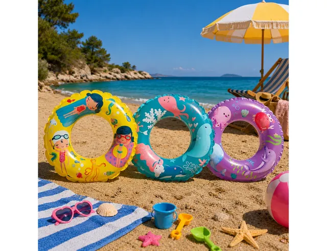 ΦΟΥΣΚΩΤΆ & ΣΤΡΏΜΑΤΑ ΘΑΛΆΣΣΗΣ SWIMRING INTEX WITH CHILD PRINT 61CM I03402920