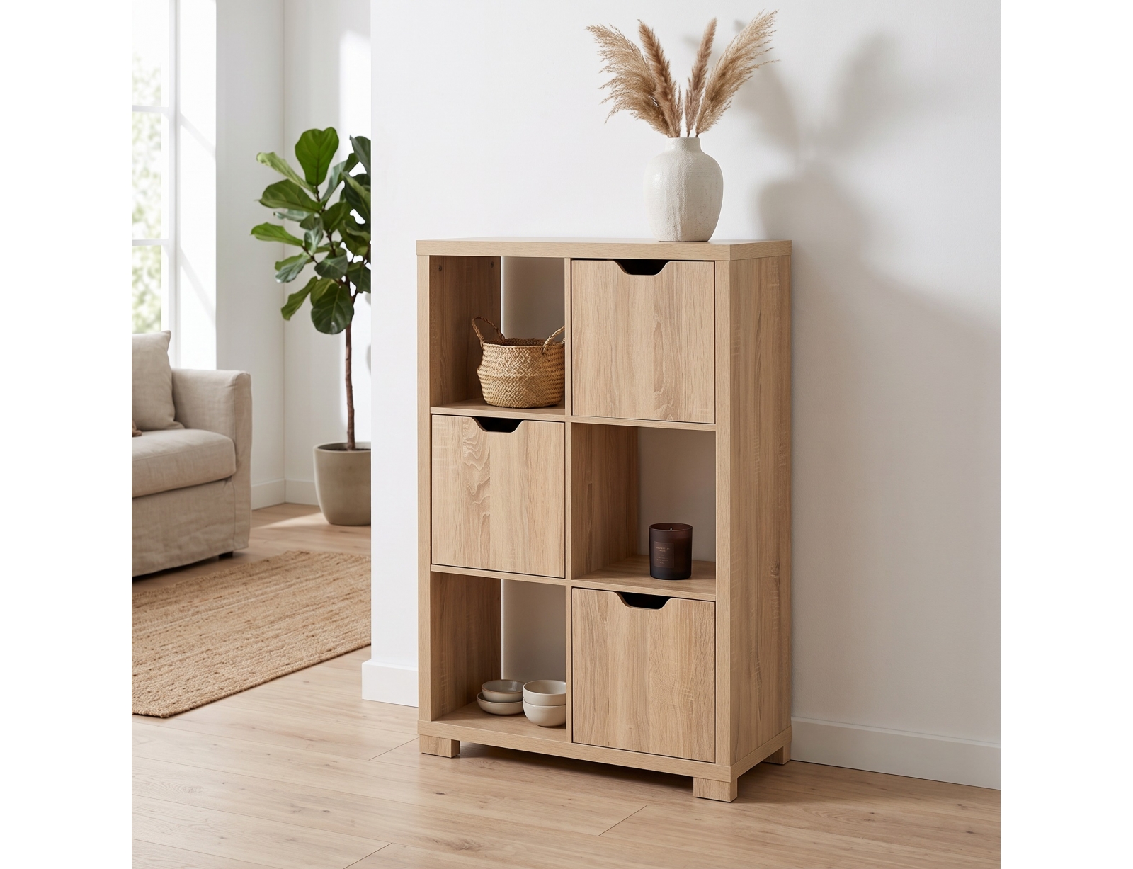 ΒΙΒΛΙΟΘΉΚΕΣ SHELF 6 BOX 3 DOORS BIVOAK FIVE121071