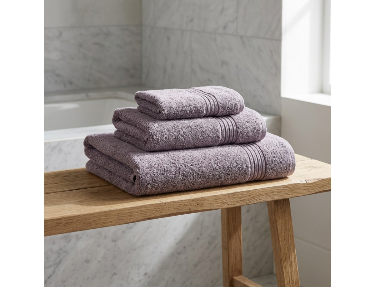 Σετ Πετσέτες μπάνιου H&s Collection - 3τμχ - Lavender