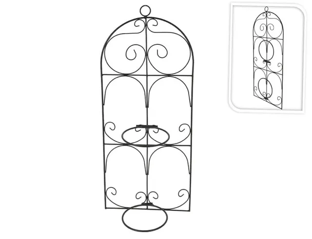 ΔΙΑΚΟΣΜΗΤΙΚΆ ΚΉΠΟΥ & ΒΕΡΆΝΤΑΣ FLOWER RACK 70X29CM BLACK 138000250