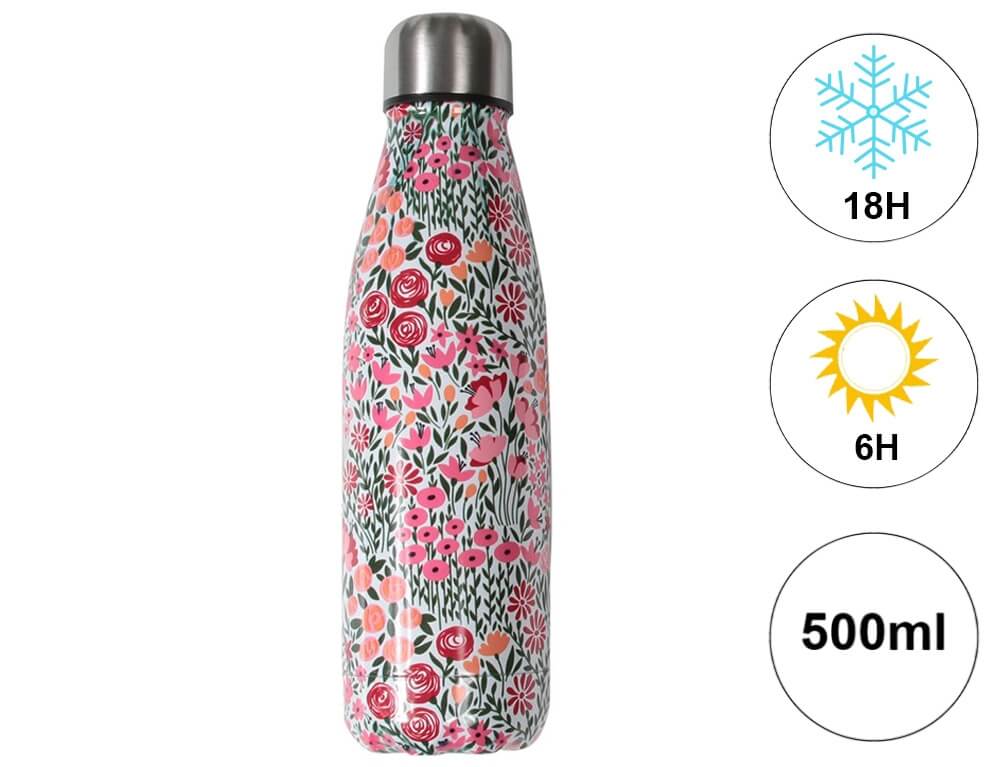 Mπουκάλι Θερμός με θήκη Cook Concept - 500ml - Πολύχρωμο