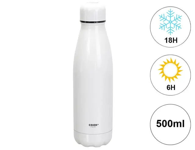 Mπουκάλι Θερμός Cook Concept - 500ml - Λευκό