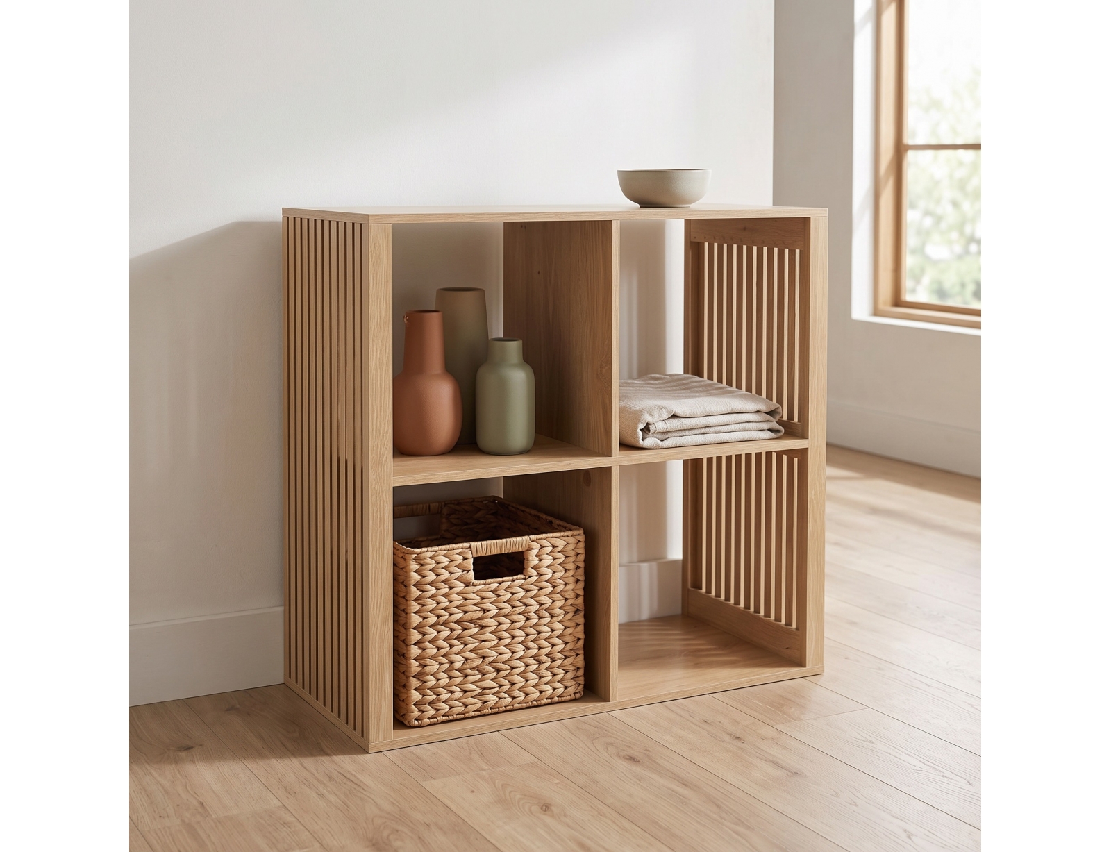 ΡΑΦΙΈΡΕΣ & ΑΠΟΘΗΚΕΥΤΙΚΆ ΚΟΥΤΙΆ RANGEMENT MODULABLE 4 CASES KLAUS M1 HD0241FS