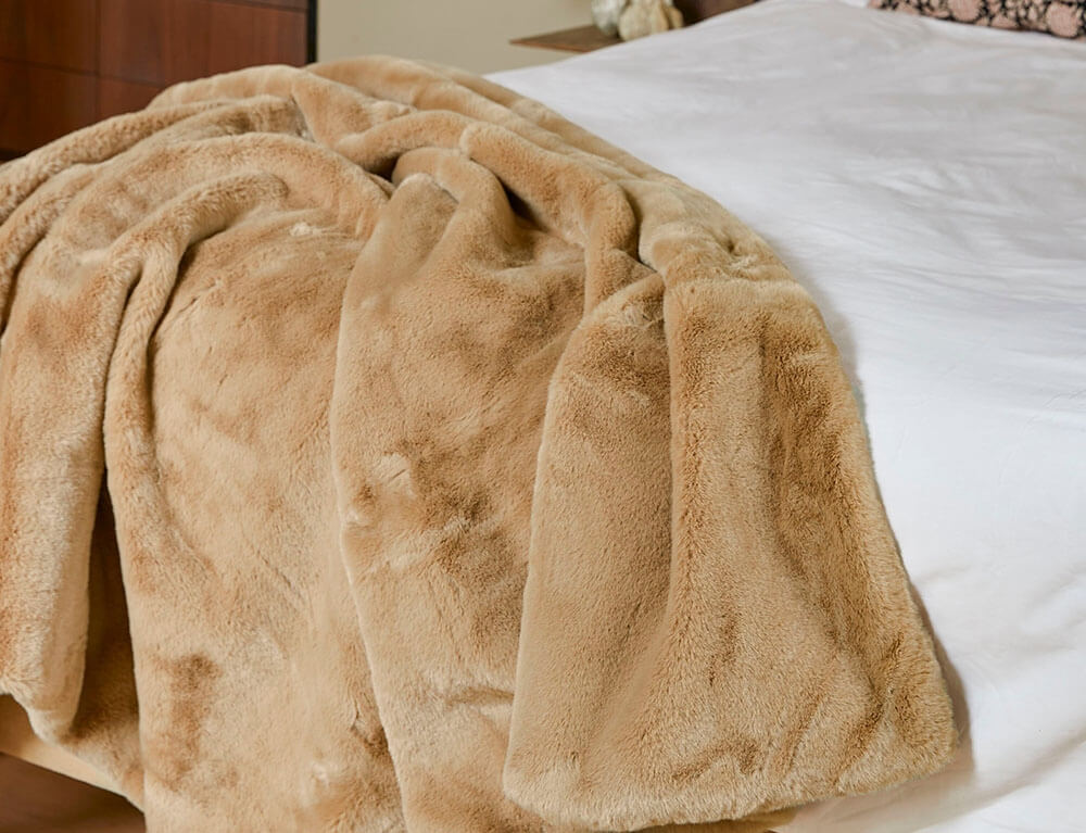 Κουβέρτα Bronte In The Mood Collection - 200x150cm - Light Brown