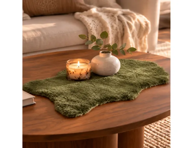 ΔΙΑΚΌΣΜΗΣΗ & DECO ΣΕ ΕΟΡΤΑΣΤΙΚΌ ΠΝΕΎΜΑ RABBIT FAKE FUR POLYESTER MATCHA GREEN (W/H/D) 50X