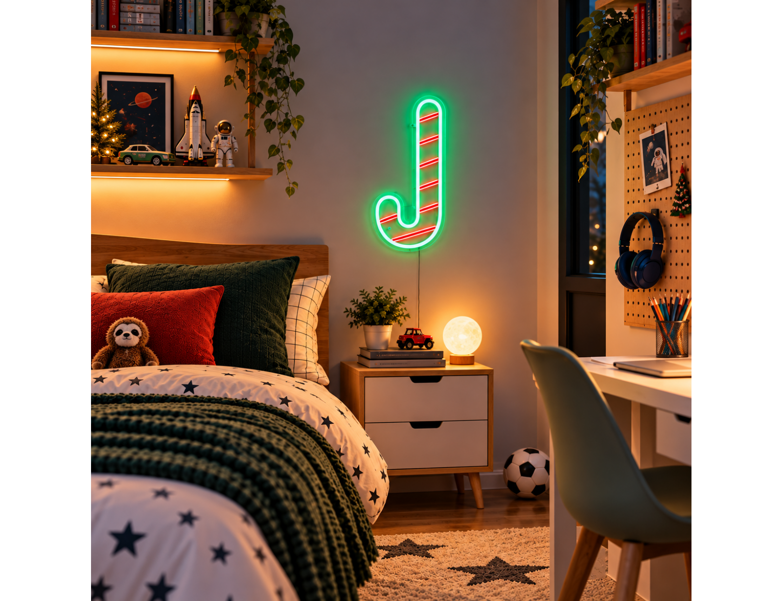 Φωτιστικό Neon Candy Cane Luca Lighting με Dimmer - USB