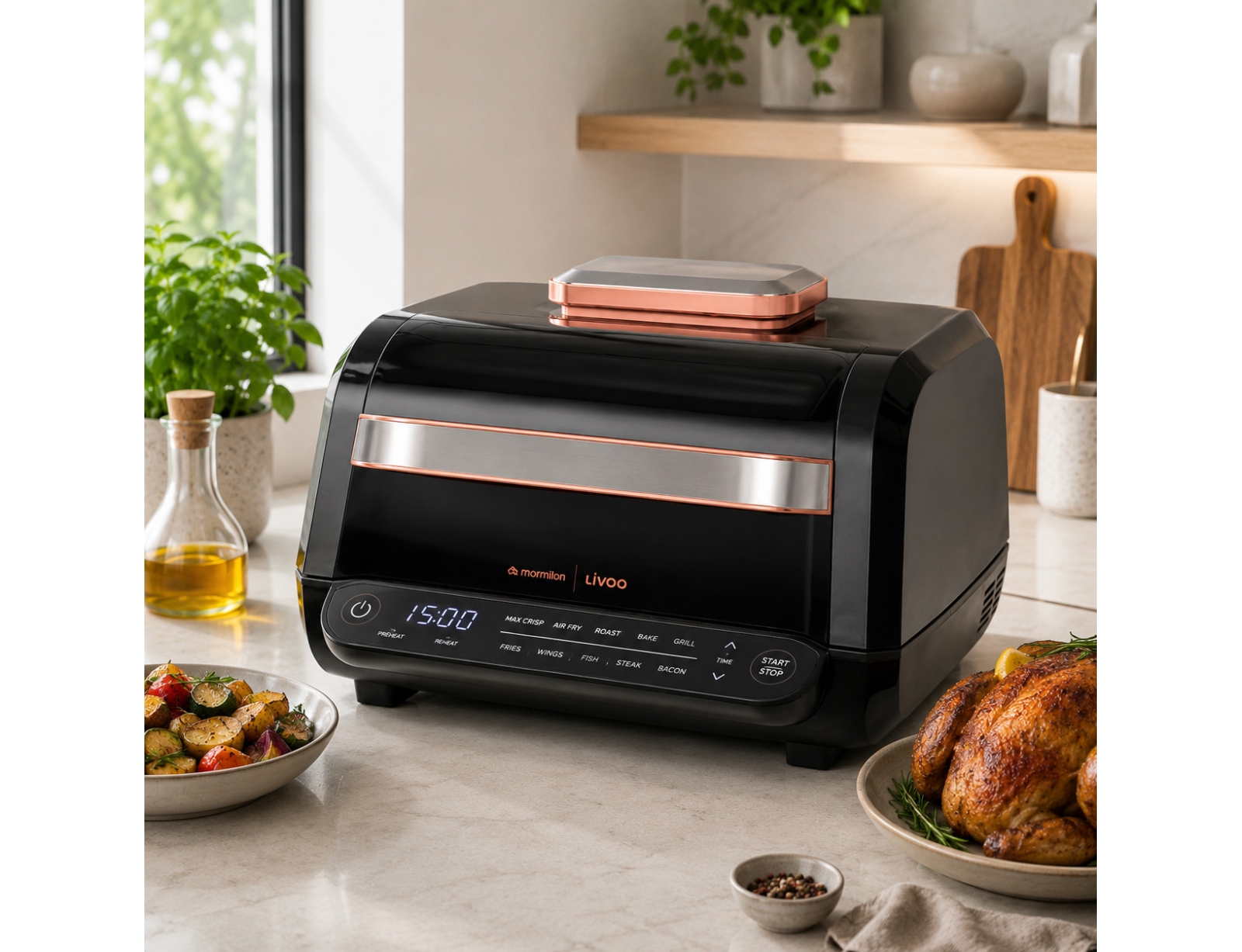 ΦΡΙΤΈΖΕΣ ΑΈΡΟΣ AIR FRYER & GRILL 6 L LIVOO X MARMITON DOC305