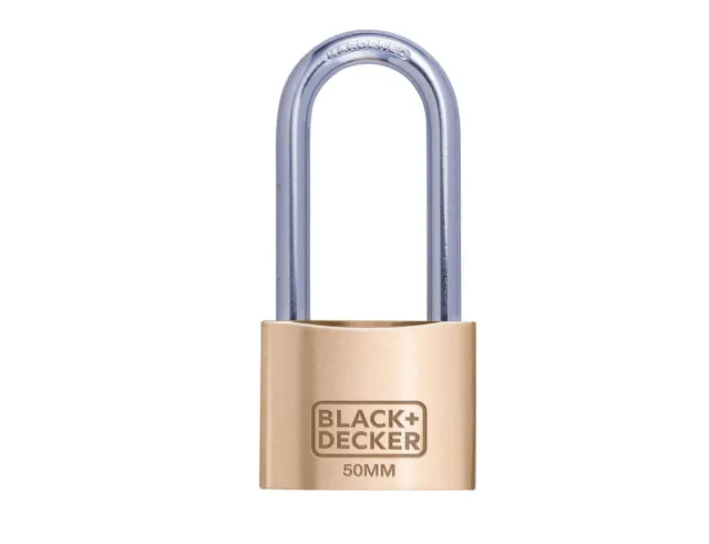 Λουκέτο 50mm Μεγάλη Καμπάνα Ορειχάλκινο BLACK+DECKER