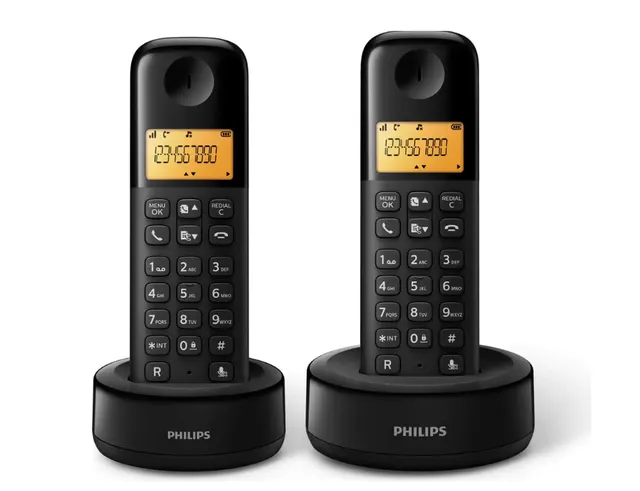 ΣΤΑΘΕΡΆ ΤΗΛΈΦΩΝΑ ΑΣΎΡΜΑΤΑ / ΕΝΣΎΡΜΑΤΑ TELEPHONE D1602B/01 DUAL ABS PHILIPS CORDLESS,1,6