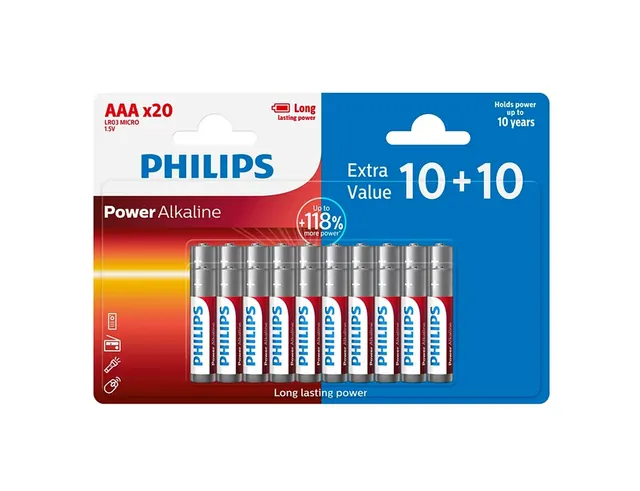 ΜΠΑΤΑΡΊΕΣ HSP (20) LR03/AAA PHILIPS POWERLIFE LR03P20BP10