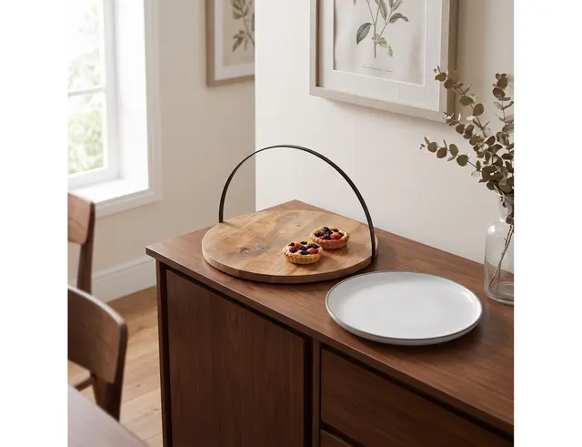 Ξύλινος Δίσκος Home & Styling για σερβίρισμα - 28x28cm