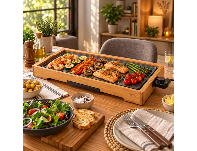 ΗΛΕΚΤΡΙΚΈΣ ΨΗΣΤΑΡΙΈΣ CERAMIC COATED BAMBOO GRIDDLE