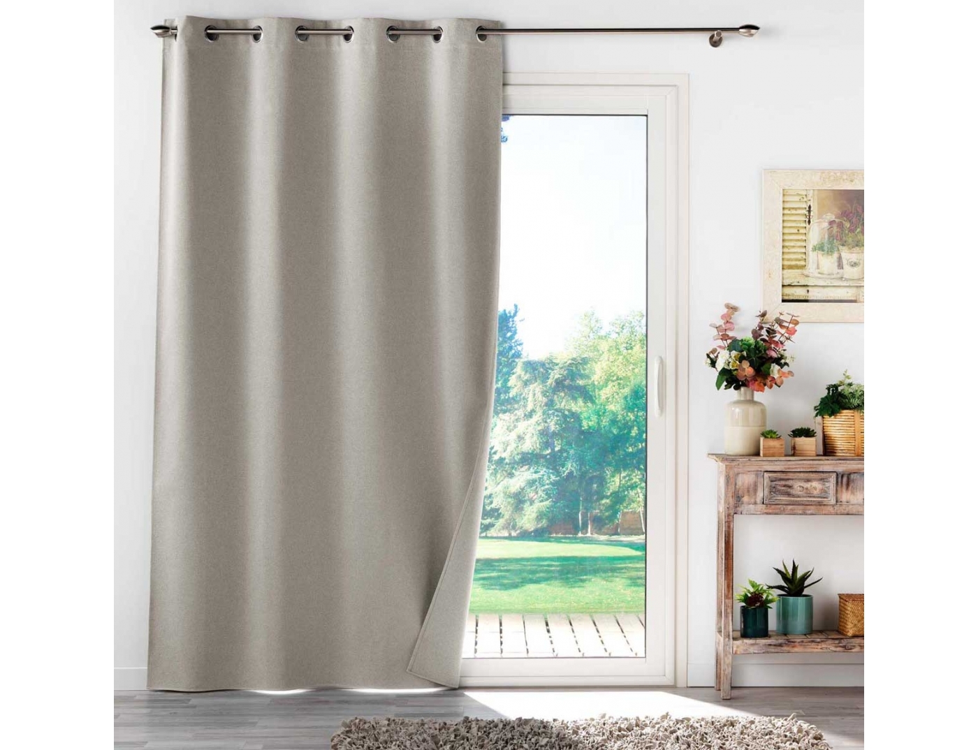 Κουρτίνα blackout Occultiss Douceur d'intérieur - 135x260cm - Μπεζ