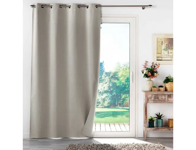Κουρτίνα blackout Occultiss Douceur d'intérieur - 135x260cm - Μπεζ