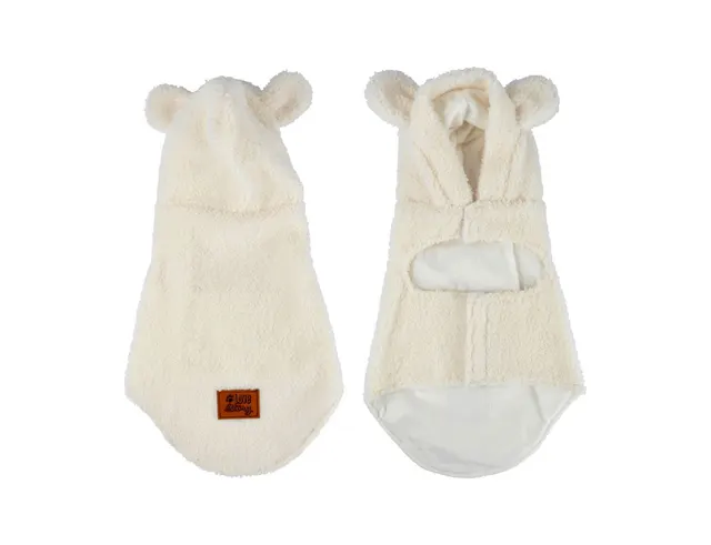 ΓΙΑ ΤΟΥΣ ΤΕΤΡΆΠΟΔΟΥΣ ΜΑΣ ΦΊΛΟΥΣ CURLY FLEECE CUDDLY JACKET S/25CM ECRU WOOLY