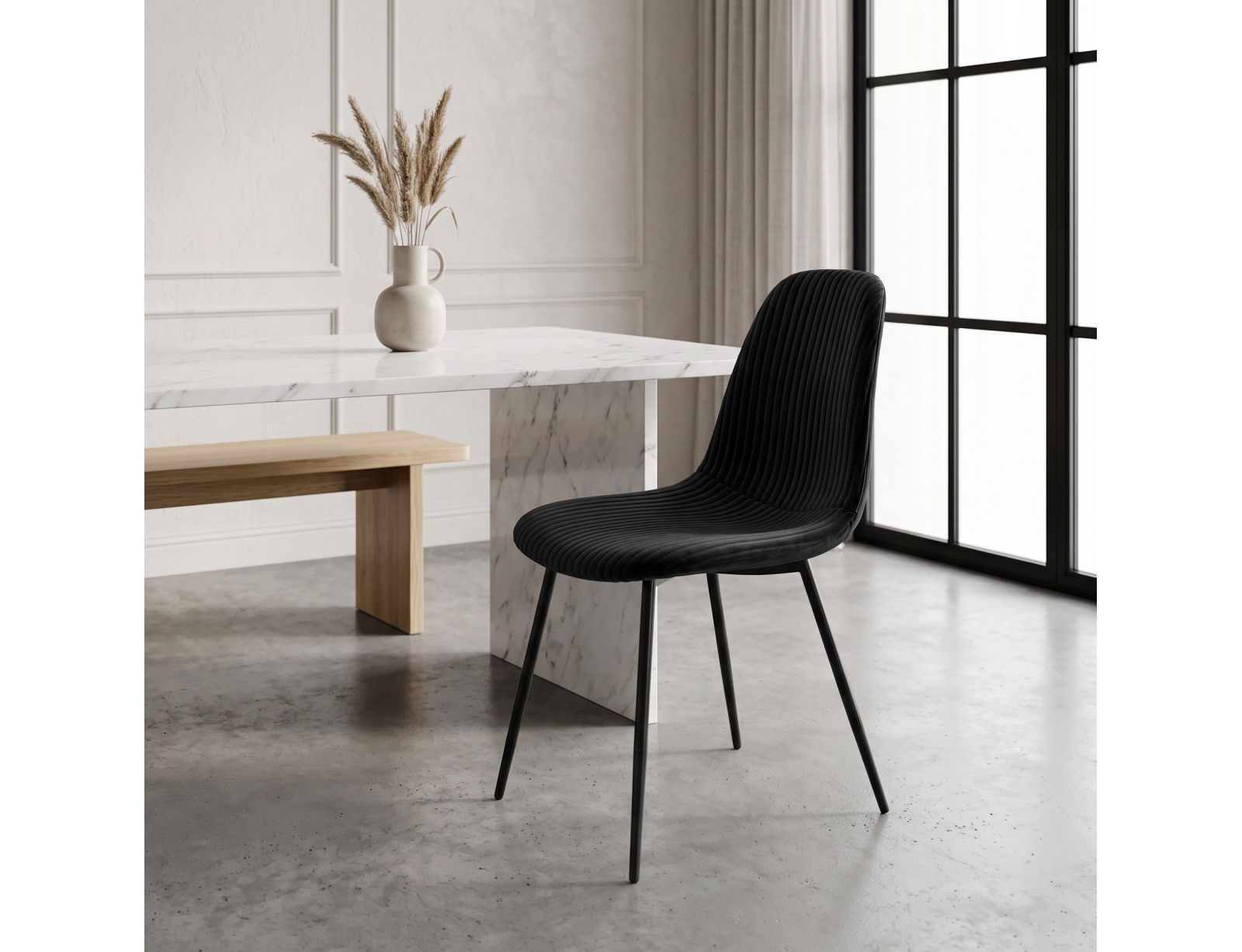 ΚΑΡΈΚΛΕΣ & ΠΟΛΥΘΡΌΝΕΣ ATOM CHAIR BLACK M4 HD0474