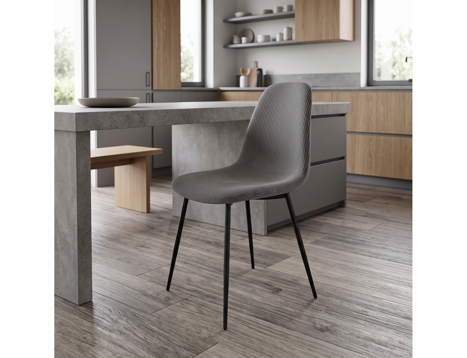ΚΑΡΈΚΛΕΣ & ΠΟΛΥΘΡΌΝΕΣ CHAIR ATOM GREY M4 HD0476