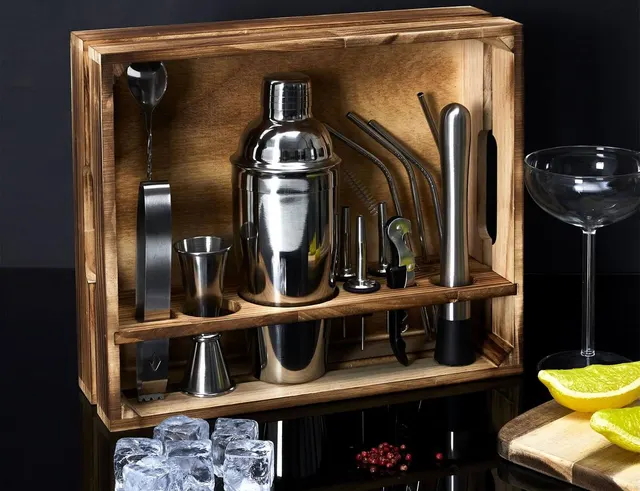 ΣΕΤ ΠΑΡΑΣΚΕΥΉΣ ΚΟΚΤΈΙΛ COCKTAIL SET 15 ACCESSORIES KV7349
