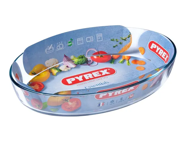 ΓΆΣΤΡΕΣ- ΤΑΨΙΆ OVAL PYREX 35X24CM - 3.1L 15215