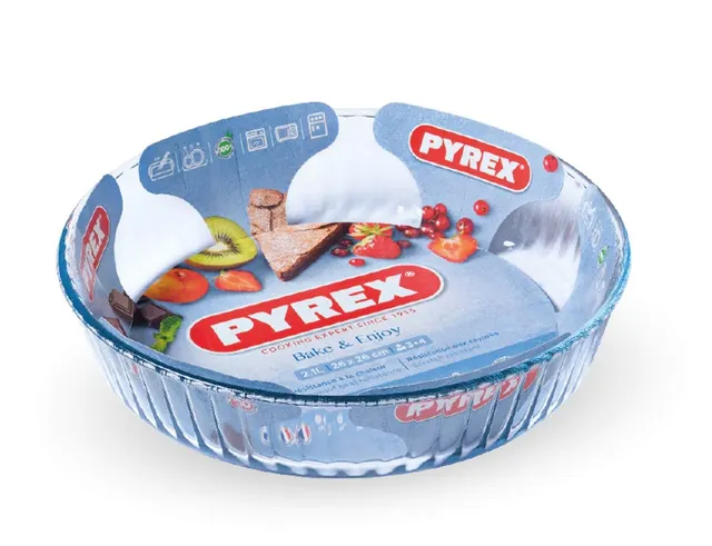 ΓΆΣΤΡΕΣ- ΤΑΨΙΆ ΦΟΡΜΑ PYREX 26CM - 2.1L 15217