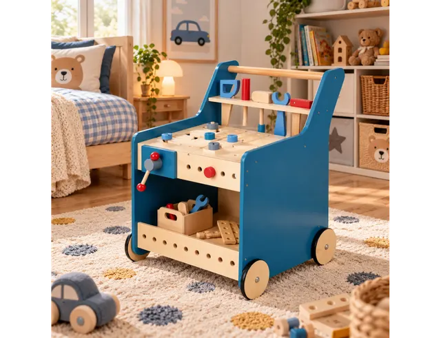 ΠΑΙΔΙΚΌ ΔΩΜΆΤΙΟ & ΔΙΑΚΌΣΜΗΣΗ TOOL TROLLEY KALLE, PINOLINO BLUE 1003477