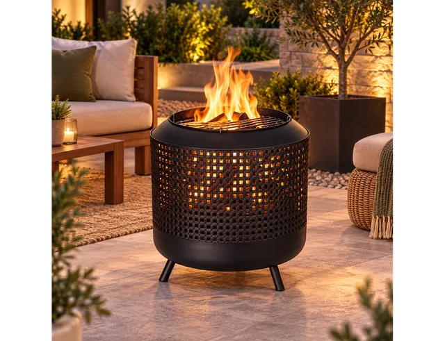 ΤΖΑΚΙΑ ΚΑΙ ΕΣΤΊΕΣ ΦΩΤΙΆΣ ΒΕΡΆΝΤΑΣ - ΚΉΠΟΥ FIRE BASKET 50X50X51CM BLACK FB8200820