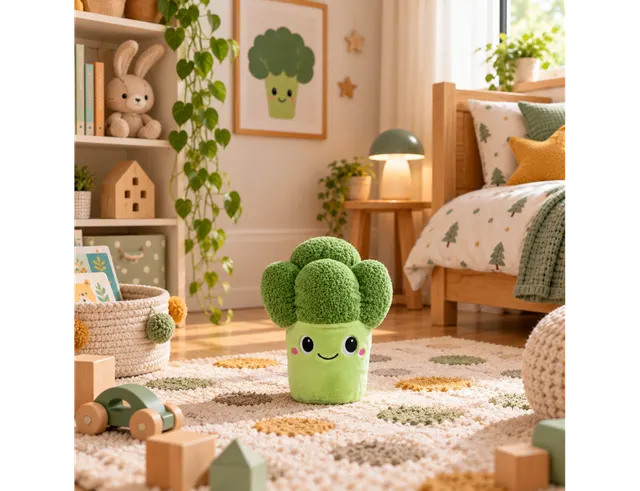 ΠΑΙΔΙΚΌ ΔΩΜΆΤΙΟ & ΔΙΑΚΌΣΜΗΣΗ BROCCOLI PLUSH KAWAII A1/M8 PE0075