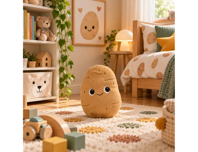 ΠΑΙΔΙΚΌ ΔΩΜΆΤΙΟ & ΔΙΑΚΌΣΜΗΣΗ KAWAII POTATO PLUSH A1/M8 PE0077