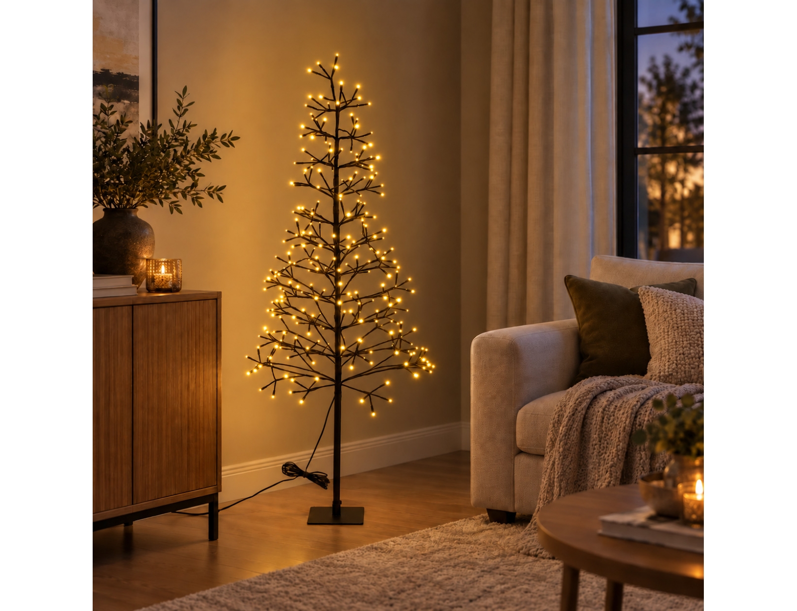 Φωτιζόμενο δέντρο με 280 LED - 150cm