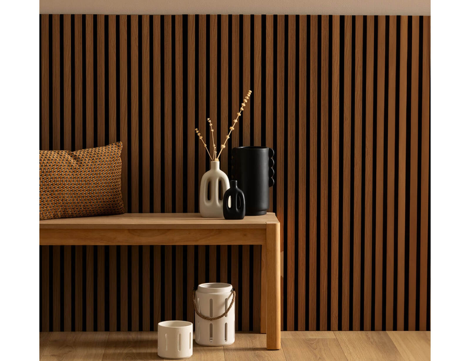 3D Πάνελ τοίχου Colva Atmosphera - 120x60cm - Dark Wood