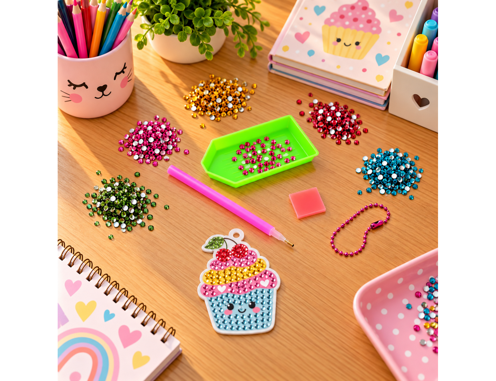 Κατασκευή με διαμαντάκια Happy Cupcake Colorem - 6+