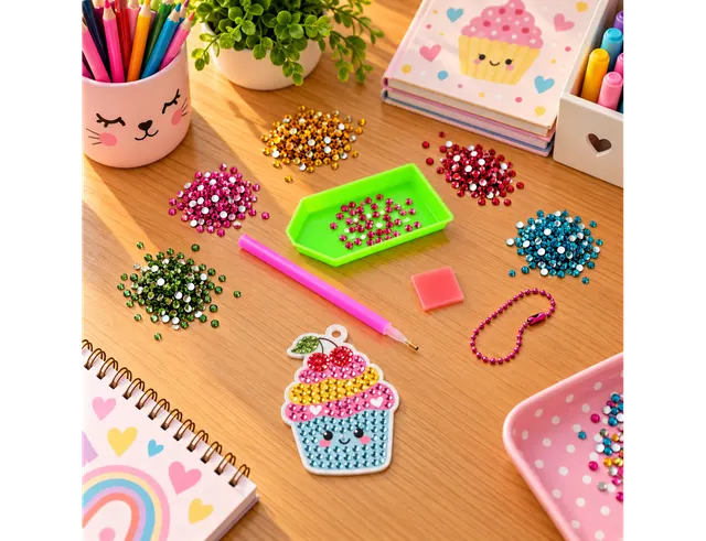 Κατασκευή με διαμαντάκια Happy Cupcake Colorem - 6+