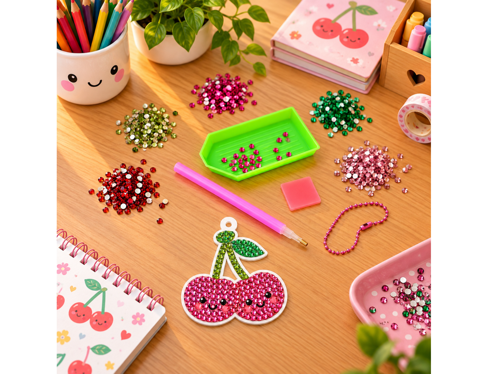 Κατασκευή με διαμαντάκια Lovely Cherries Colorem - 6+