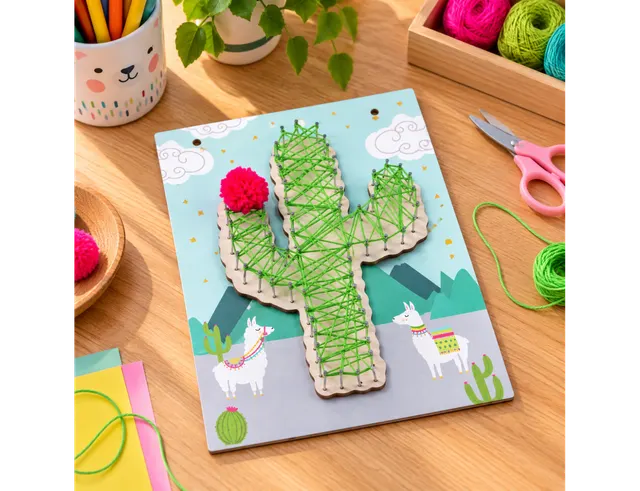 ΔΗΜΙΟΥΡΓΙΚΉ ΑΠΑΣΧΌΛΗΣΗ KIT STRING ART CACTUS 20*H28CM WOMD219