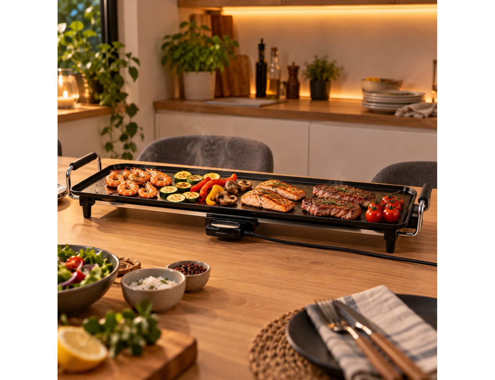 ΗΛΕΚΤΡΙΚΈΣ ΨΗΣΤΑΡΙΈΣ ELECTRICAL TEPPAN YAKI TABLE GRILL LIVOO DOM182