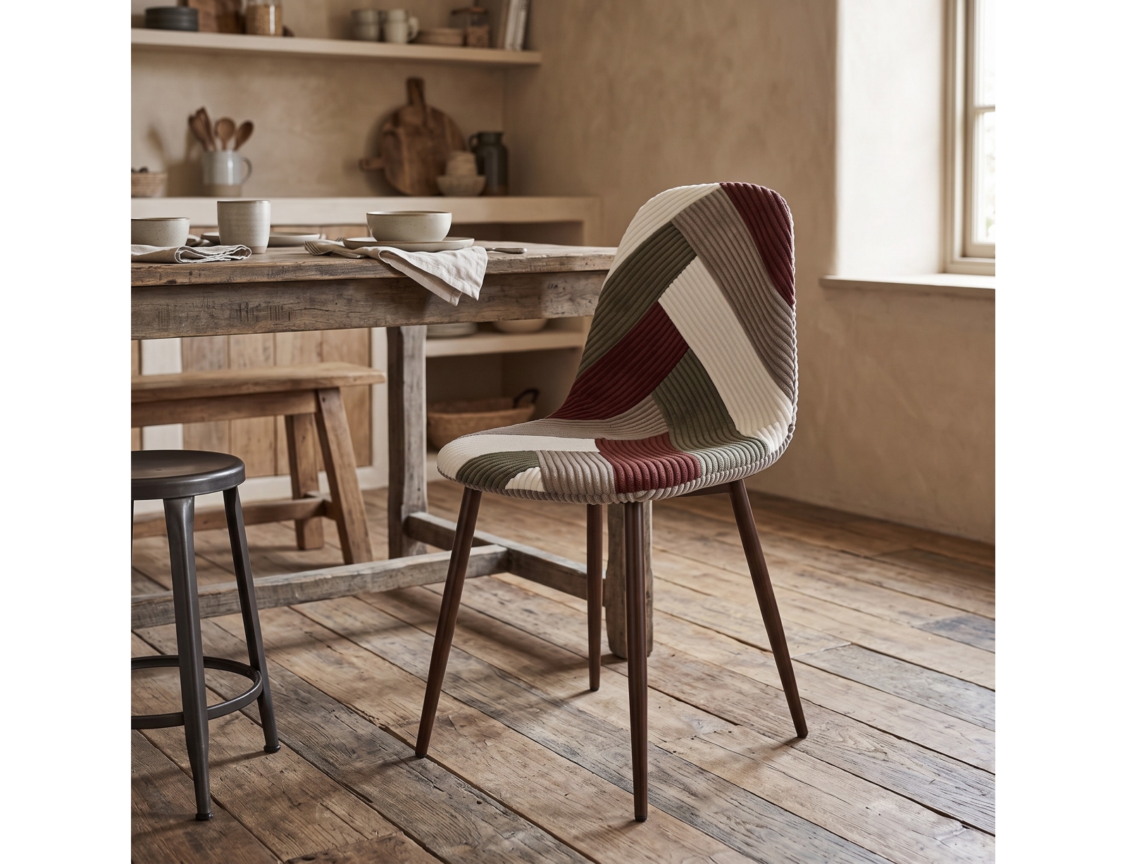 ΚΑΡΈΚΛΕΣ & ΠΟΛΥΘΡΌΝΕΣ PATCHWORK CHAIR COTELE SCOTT HD0547