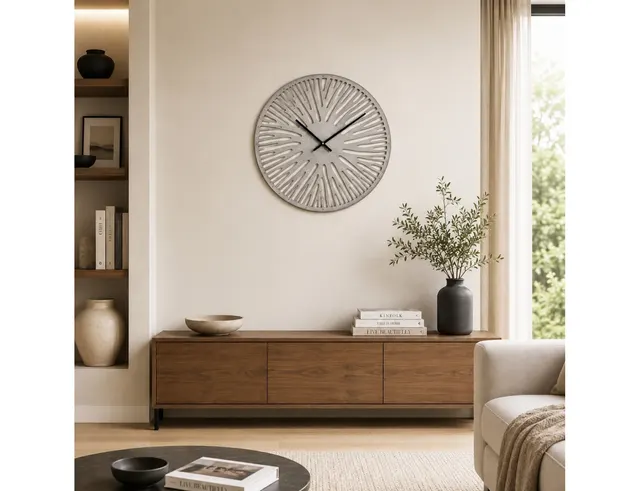 ΡΟΛΌΓΙΑ ΕΣΩΤΕΡΙΚΟΎ ΧΏΡΟΥ PTMD WALL CLOCK DERANDI GOLD-COLOURED 59 CM