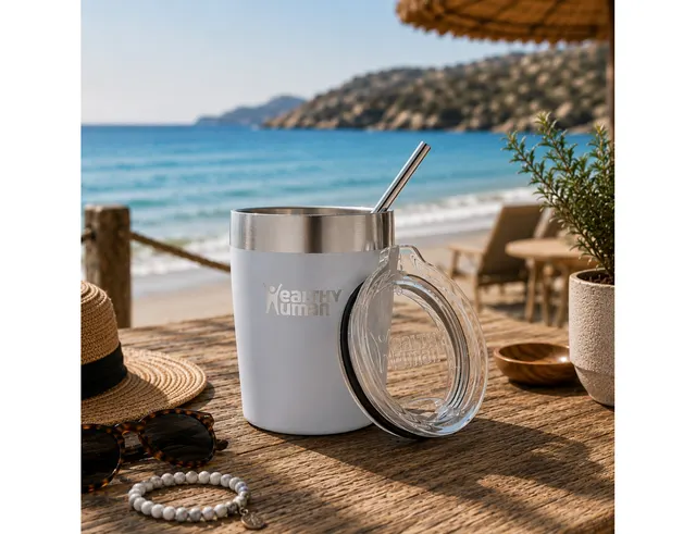 Ποτήρι Θερμός Healthy Human - 354ml - Λευκό