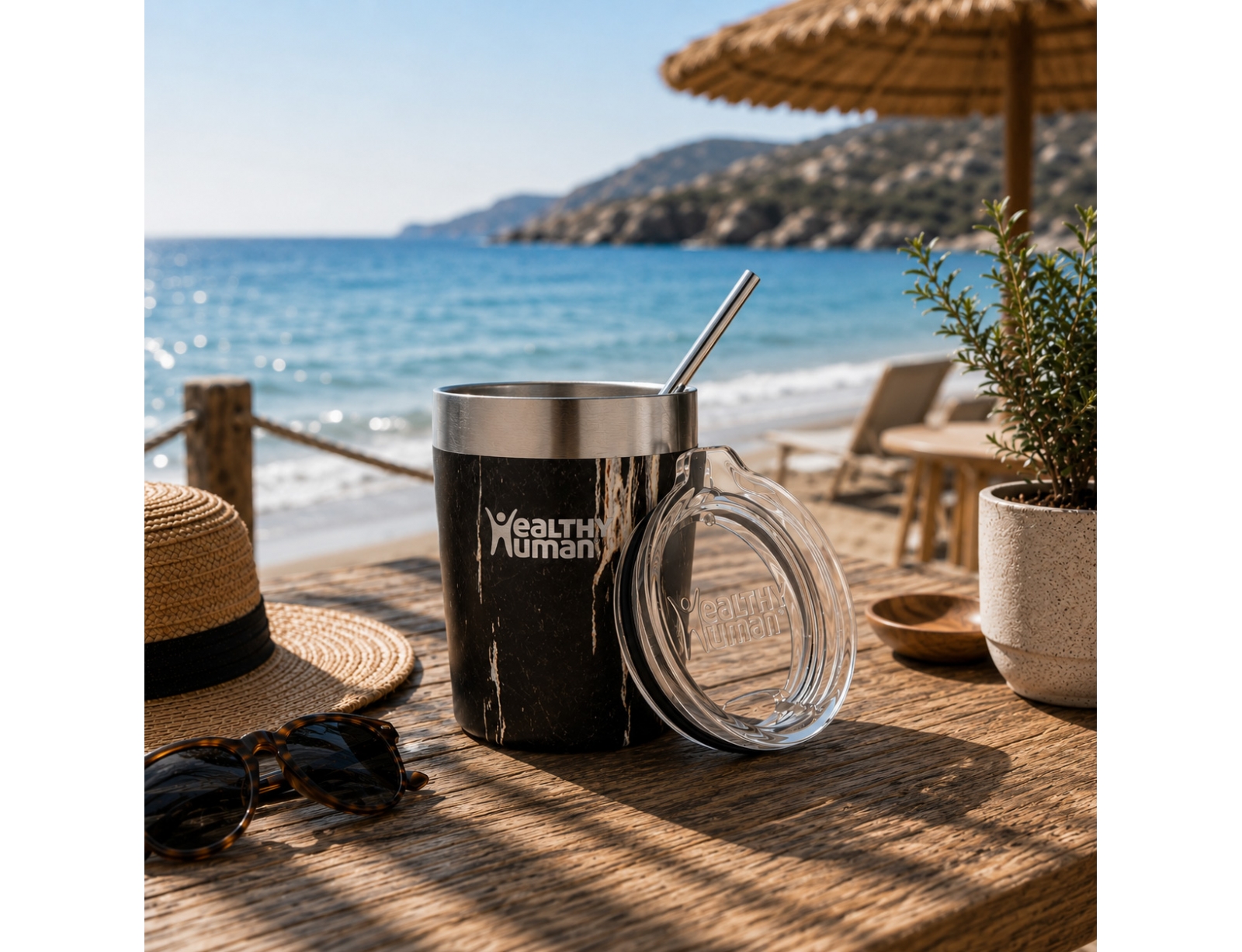 Ποτήρι Θερμός Healthy Human - 354ml - Μαύρο
