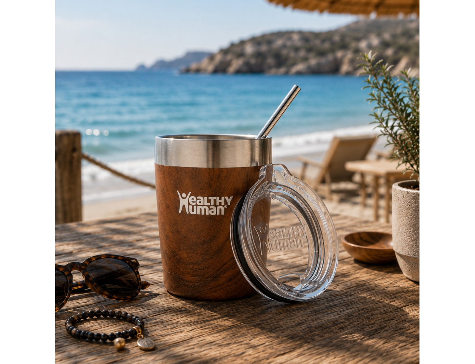 Ποτήρι Θερμός Healthy Human - 354ml - Καφέ