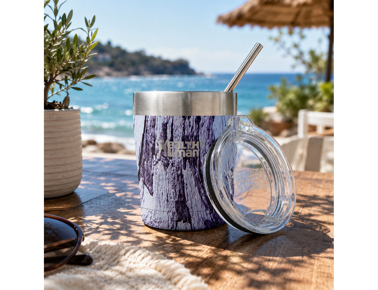 Ποτήρι Θερμός Healthy Human - 354ml - Μωβ