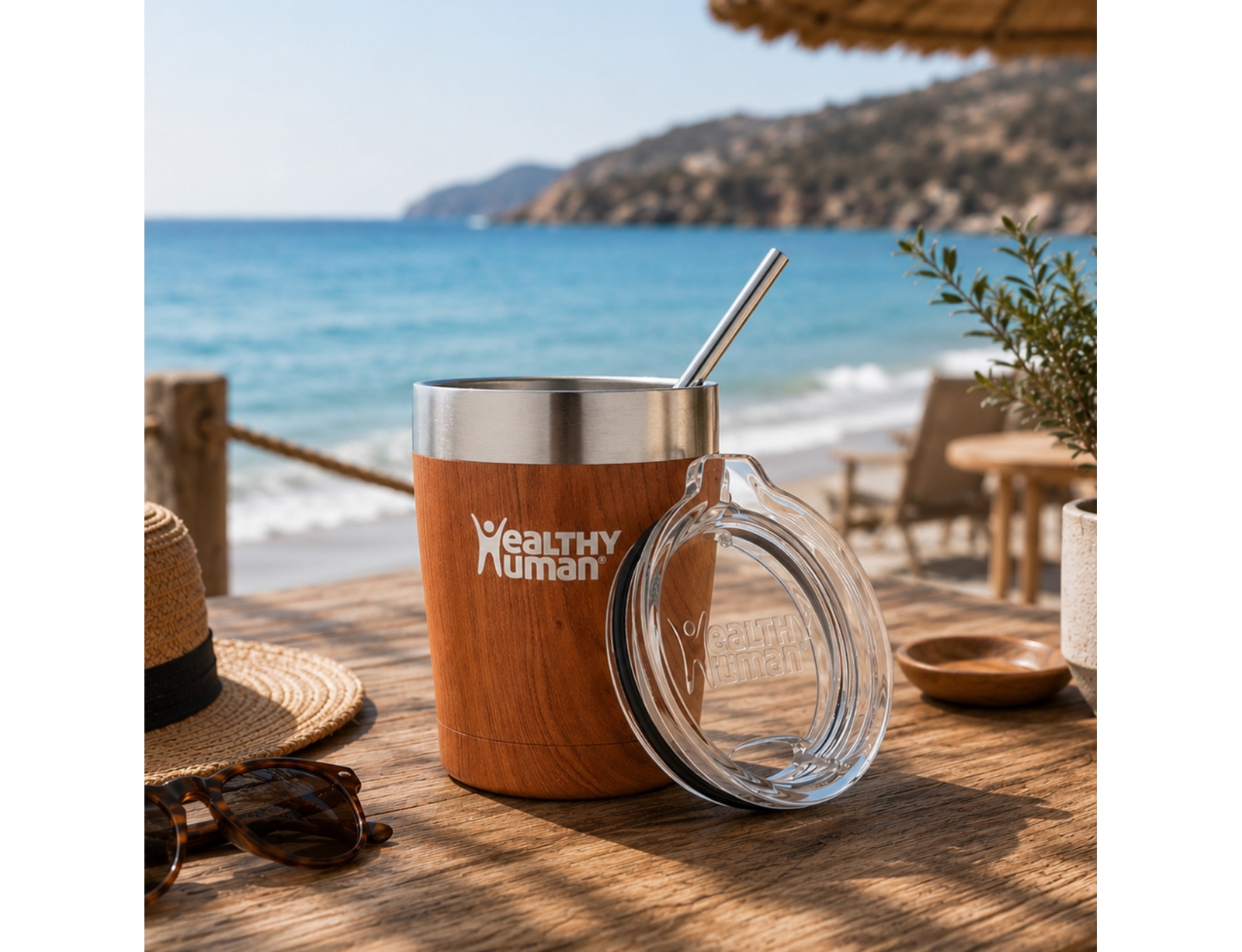 Ποτήρι Θερμός Healthy Human - 354ml - Καφέ