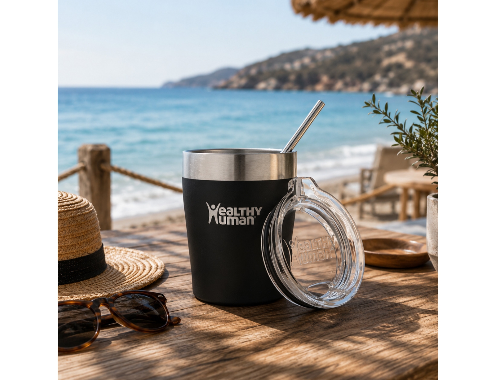 Ποτήρι Θερμός Healthy Human - 354ml - Μαύρο