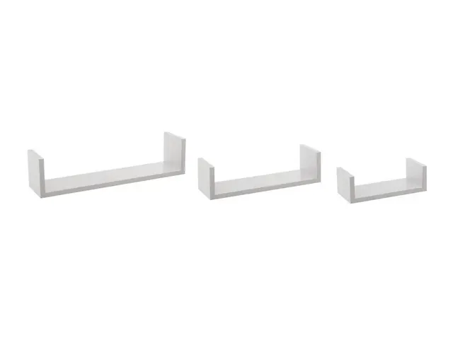 ΡΑΦΙΈΡΕΣ/ΡΆΦΙΑ ΤΟΊΧΟΥ WALL SHELF EDGE WHITE X3 MARQUE : FIVE