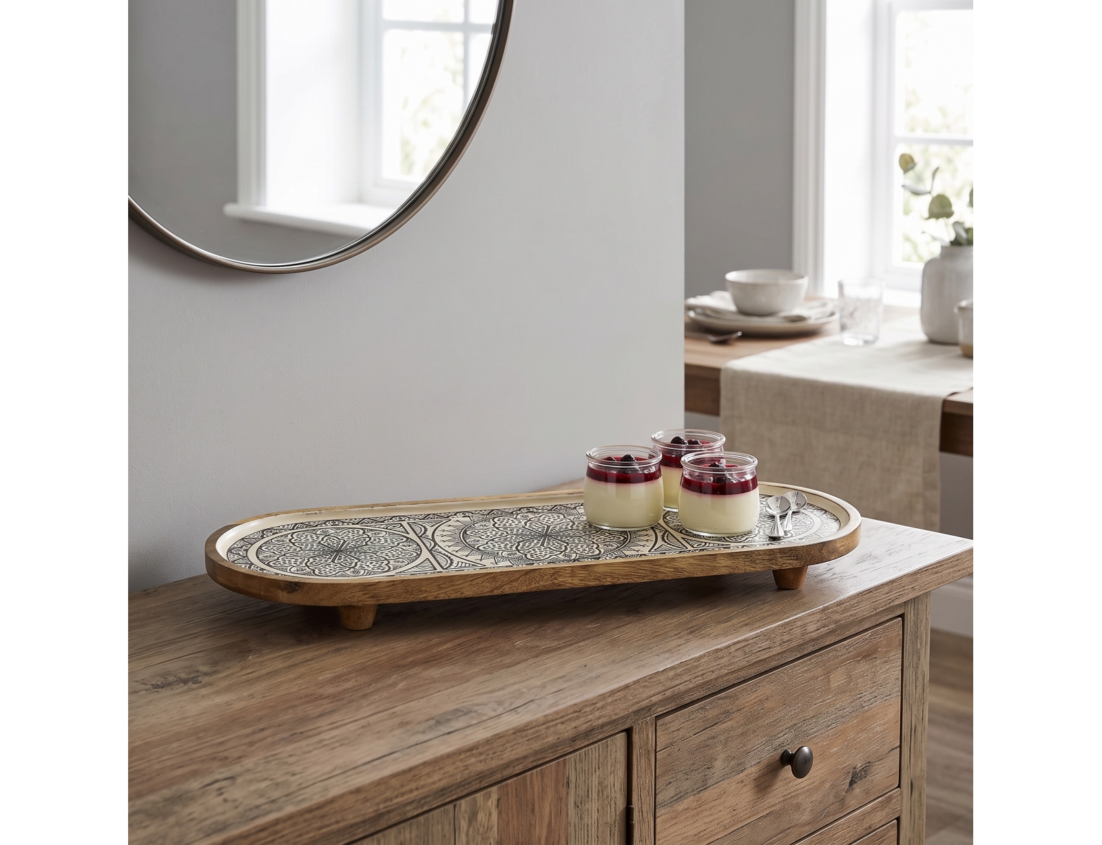 ΞΎΛΙΝΕΣ ΕΠΙΦΆΝΕΙΕΣ ΣΕΡΒΙΡΊΣΜΑΤΟΣ BLACK DUNE MANGO WOOD PRESENTATION PLATTER 50CM A1